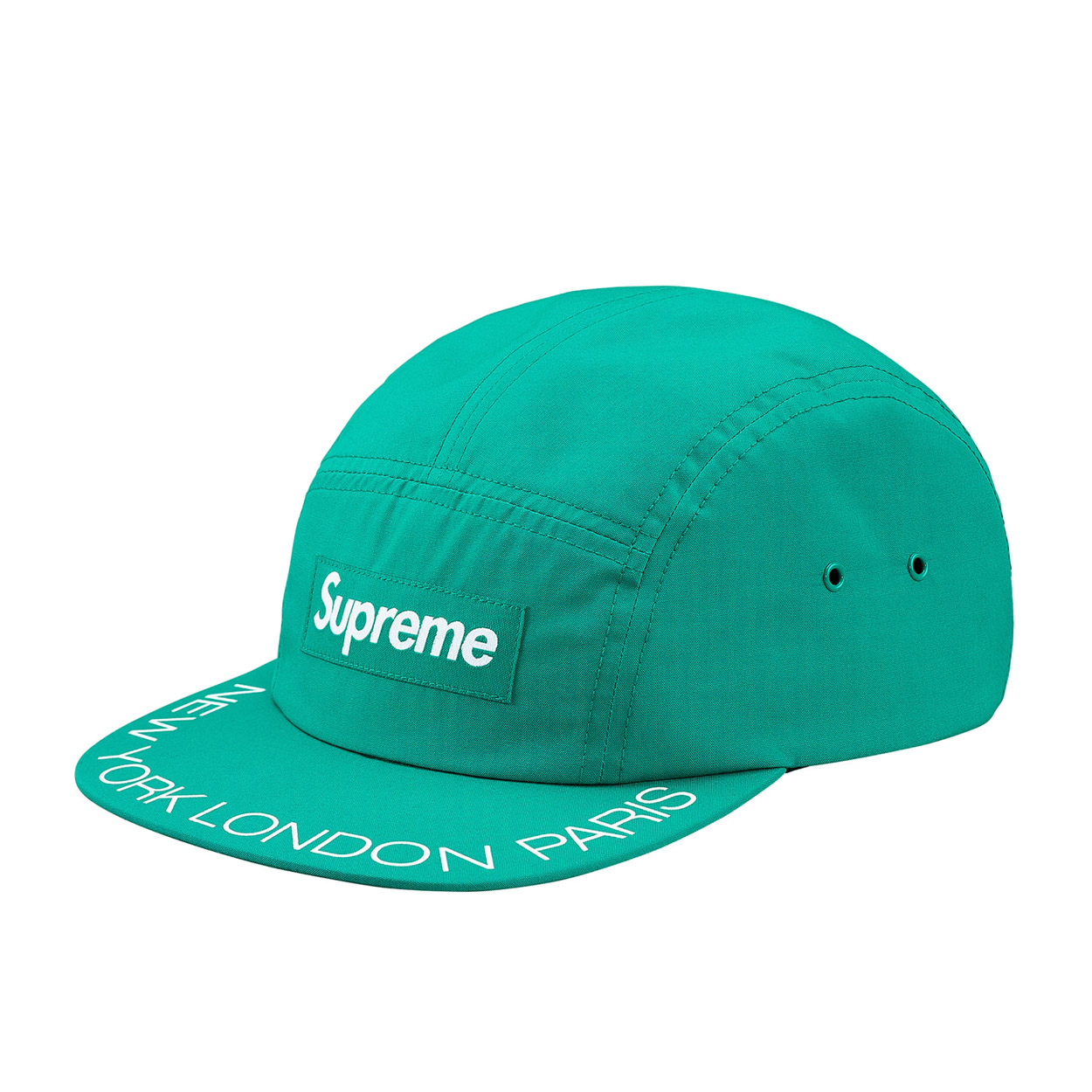 Supreme Visor Print Camp Cap Aqua - Novelship